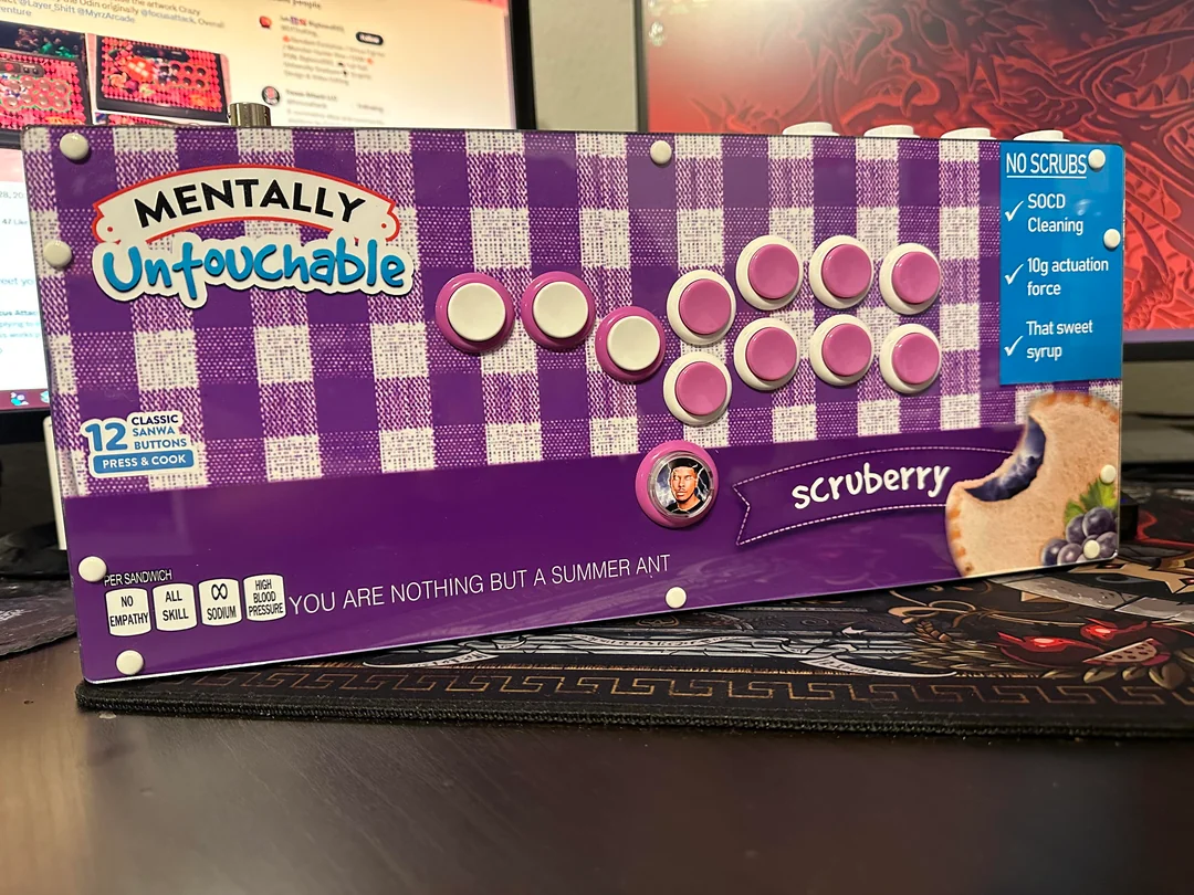 Changed the art on my Hitbox after a year to basically be a shit post I can hold