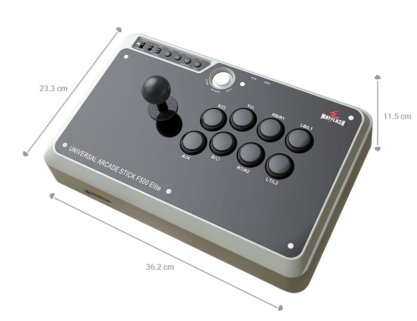 MAYFLASH Arcade Stick F500 Elite product details diagram