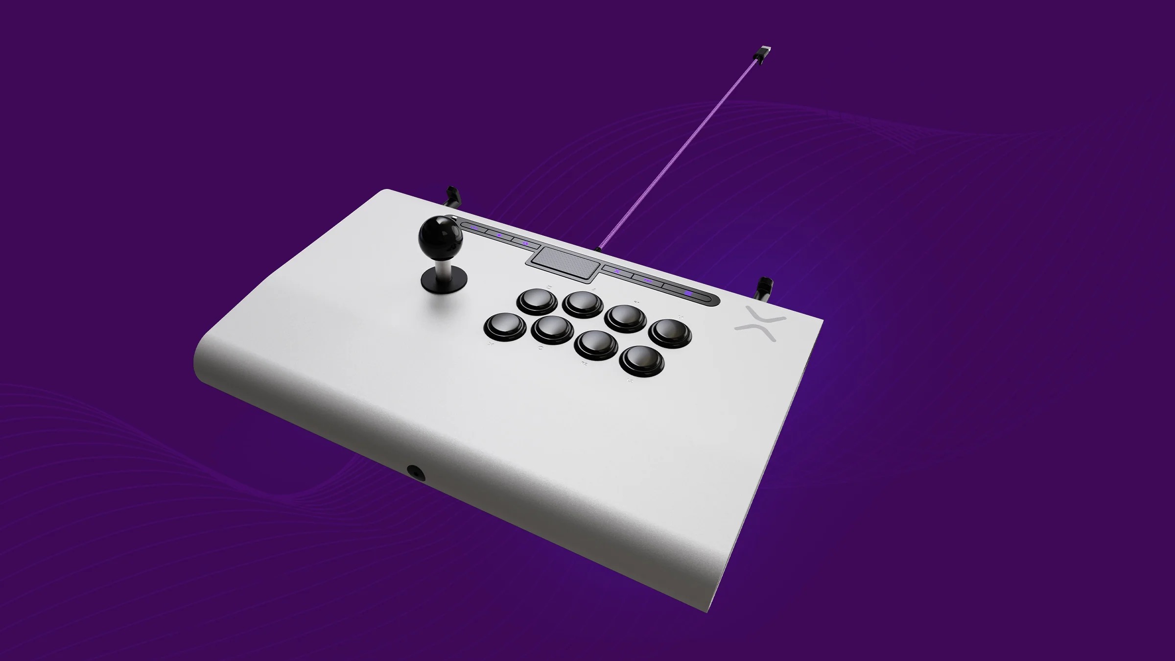 Victrix Pro FS Arcade Fight Stick white angled product image